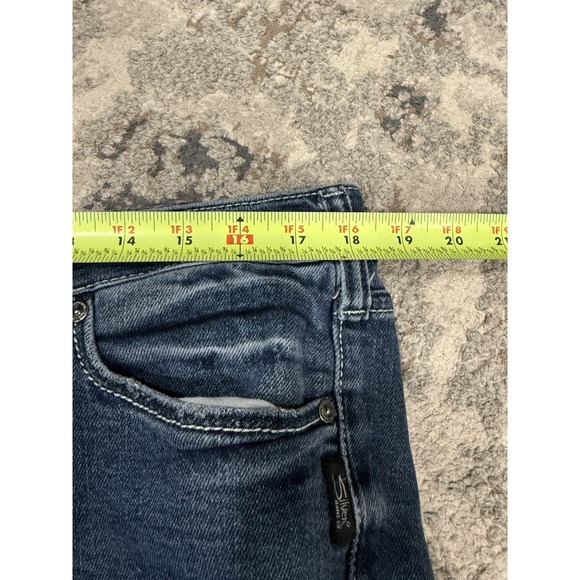 Silver Jeans Suki Slim Boot Blue Womens Size 33x33 Fits 37x31 - Picture 9 of 16